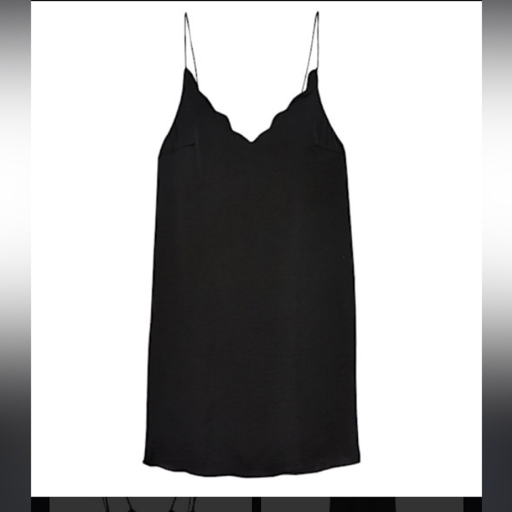 Black slip dress